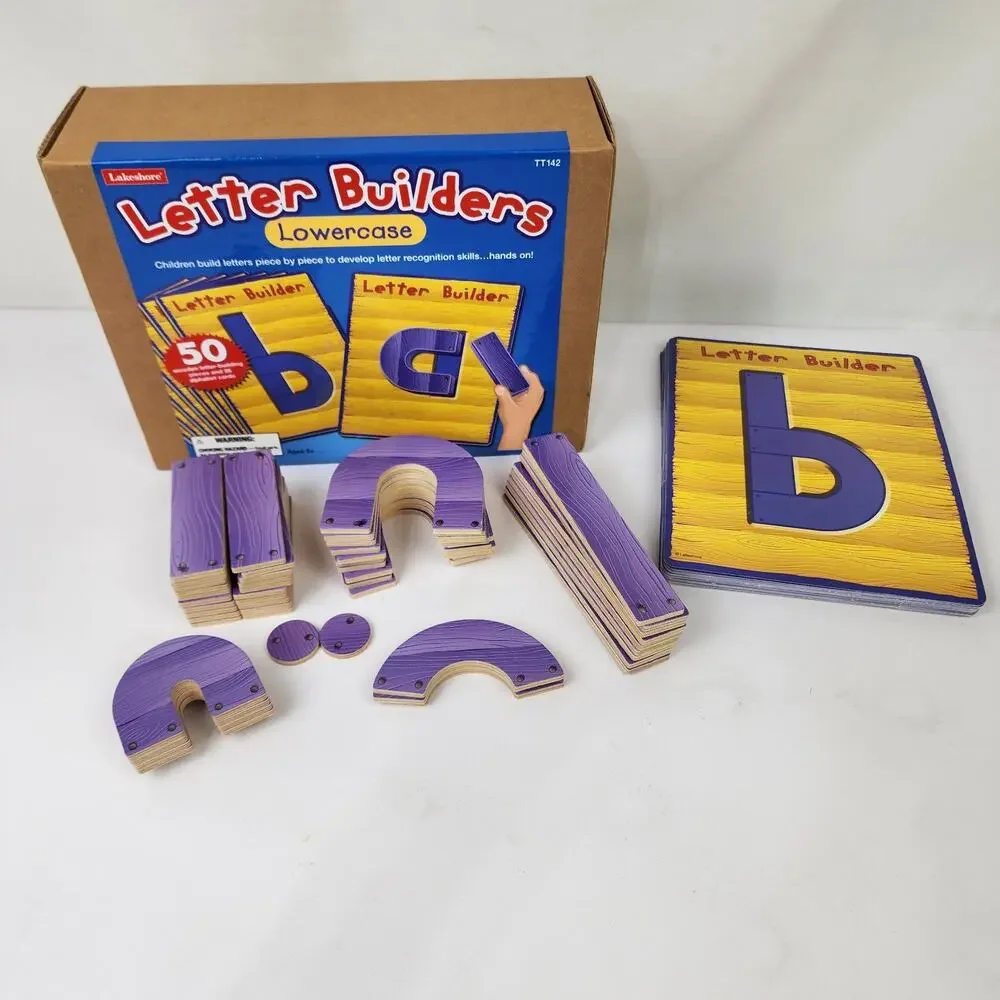 Lakeshore Letter Builders Lowercase Alphabet TT142 Educational Dexterity - Read